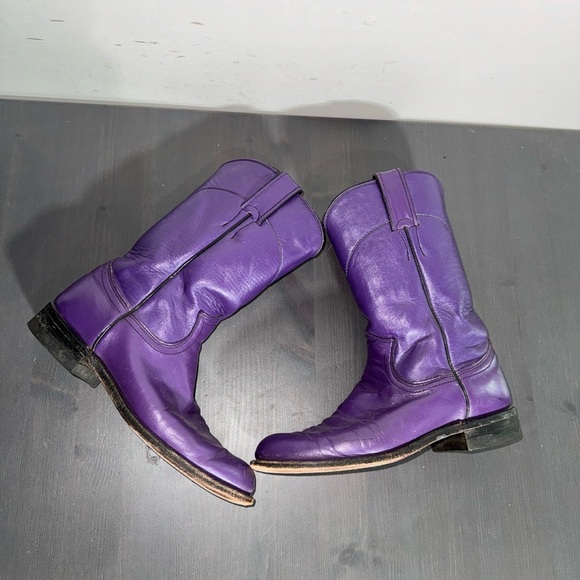 Women’s Justin Purple Roper Boots - Picture 3 of 9